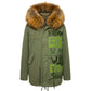 Green Cotton Women's Jacket