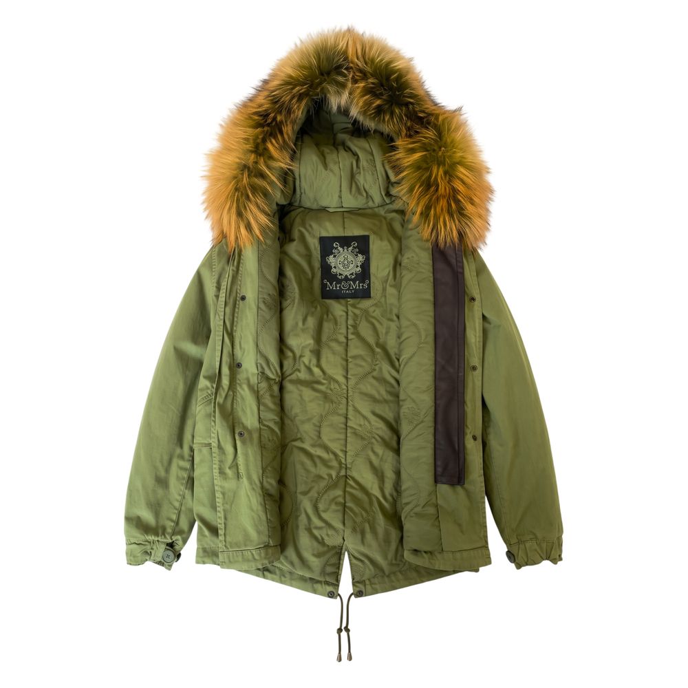 Green Cotton Women's Jacket
