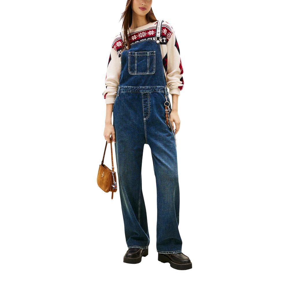 Blue Cotton Jumpsuit