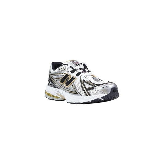 Silver Synthetic Athletic Sneakers