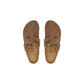 Brown Suede Leather Clogs