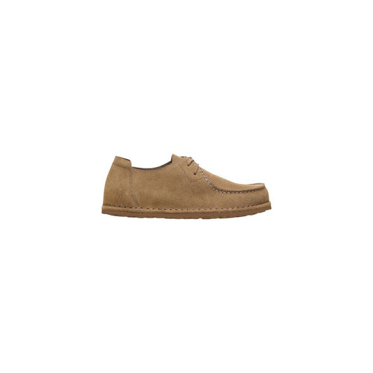 Beige Suede Leather Oxfords And Derbies
