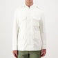 White Cotton Full-Length Jacket