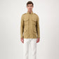 Beige Cotton Full-Length Jacket