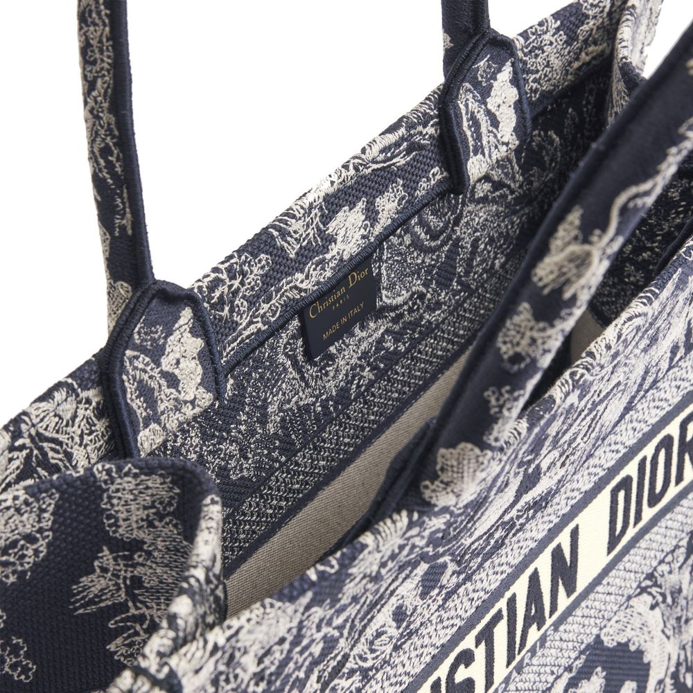 Blue Cotton Tote Bag
