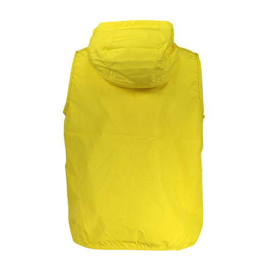Yellow Polyester Men Jacket