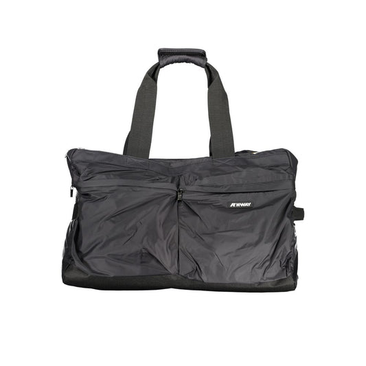 Black Polyester Men Travel Bag