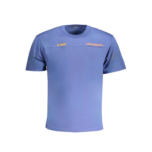 Blu Cotton Men T-Shirt
