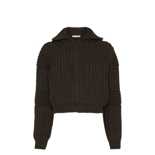 Brown Cotton Cardigan