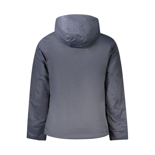 Blue Polyester Men's Jacket