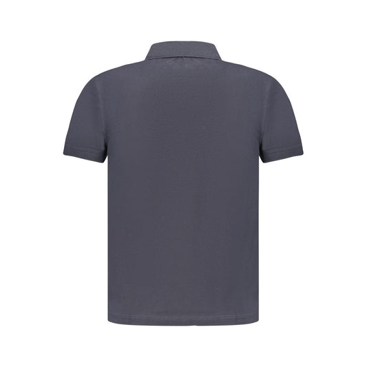 Blue Cotton Men's Polo