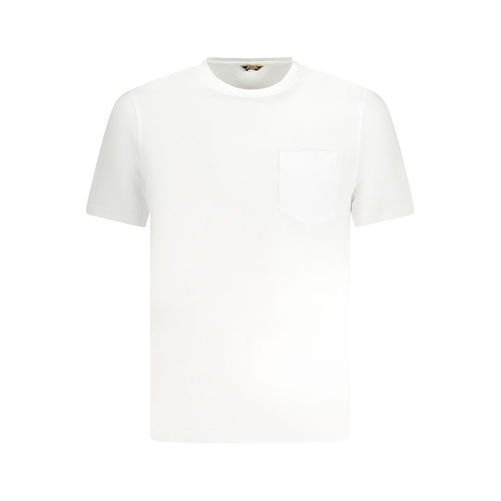 White Cotton Men T-Shirt