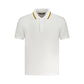 White Cotton Men Polo Shirt