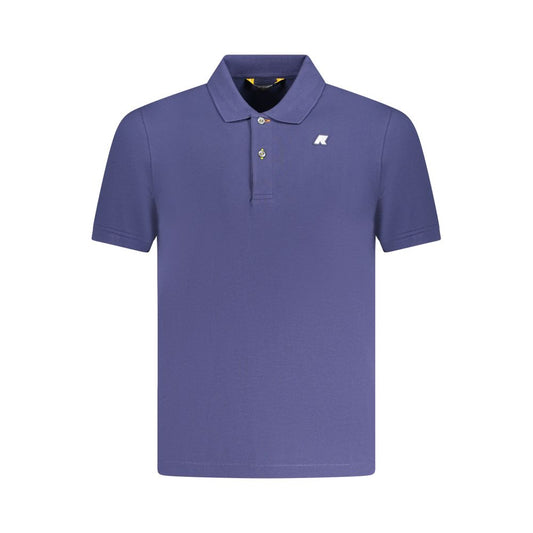 Blue Cotton Men's Polo Shirt