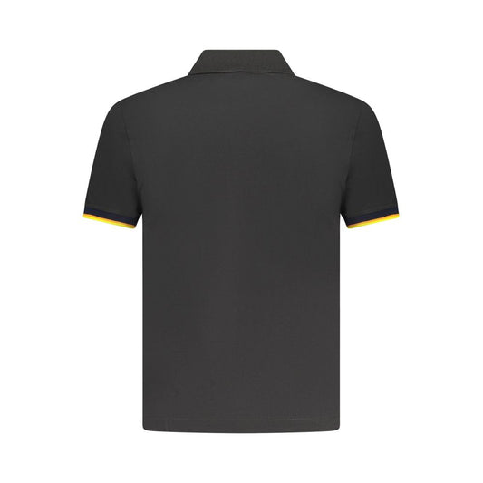 Black Cotton Men's Polo