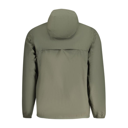 Green Polyamide Men's Jacket
