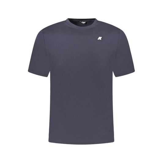 Blue Cotton Men T-Shirt