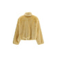 Gold Modacrylic Bomber