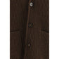 Brown Wool Oves Aries Full-Length Jacket