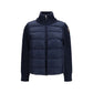 Blue Polyamide Full-Length Jacket