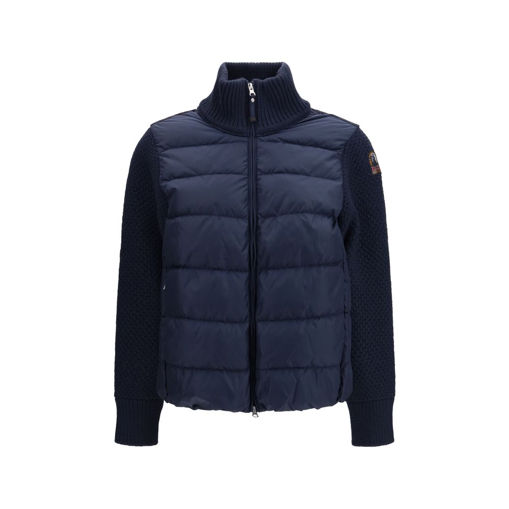 Blue Polyamide Full-Length Jacket
