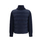 Blue Polyamide Full-Length Jacket