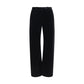 Black Viscose Casual Pants