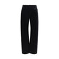 Black Viscose Casual Pants
