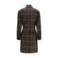 Brown Cotton Casual Dress