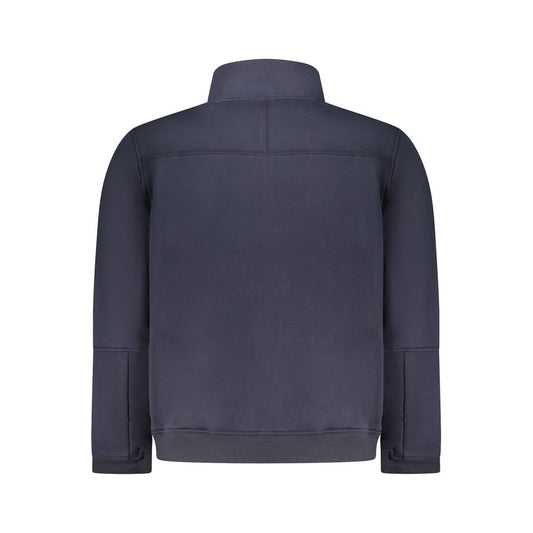 Blue Cotton Men Sweater