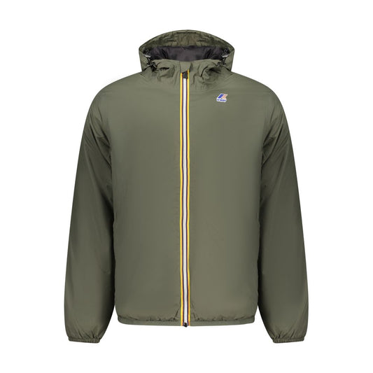 Green Polyamide Men Jacket