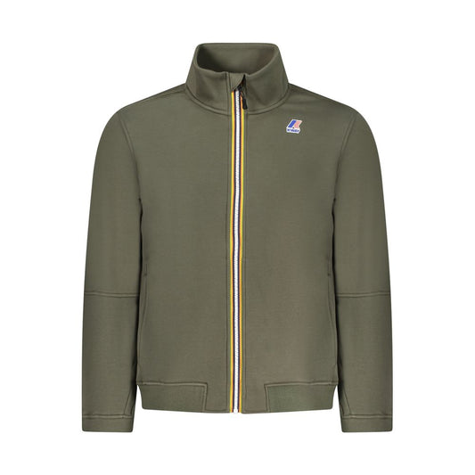 Green Cotton Men Sweater