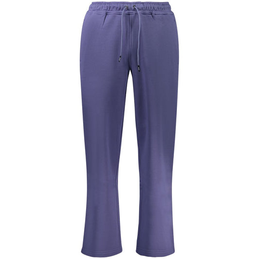 Blue Cotton Men Pant