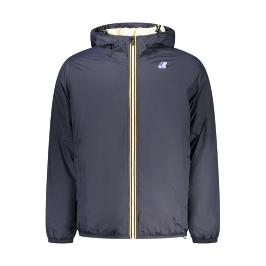 Blue Polyamide Men Jacket