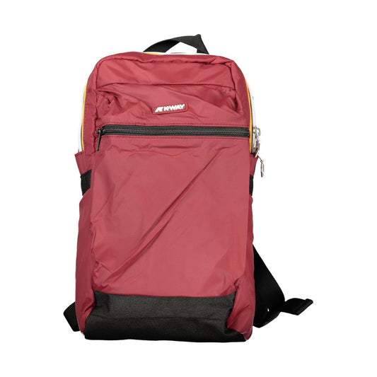 Red Polyamide Unisex Backpack