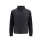 Black Recycled Polyamide Full-Length Jacket