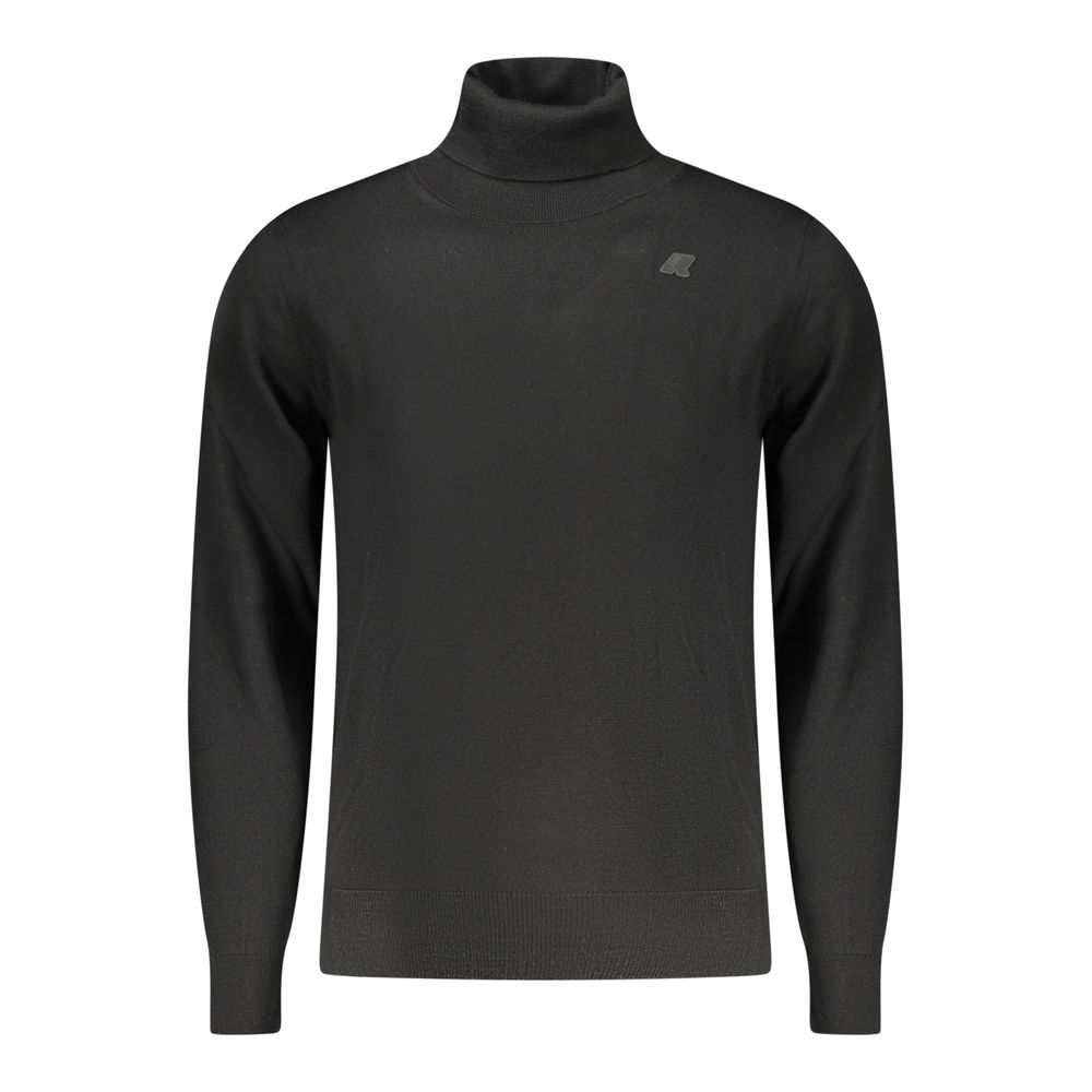 Black Wool Men Sweater