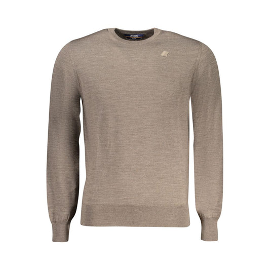 Brown Wool Men Sweater