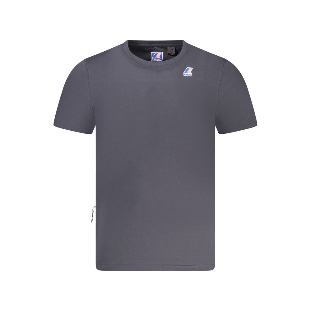 Blue Cotton Men T-Shirt