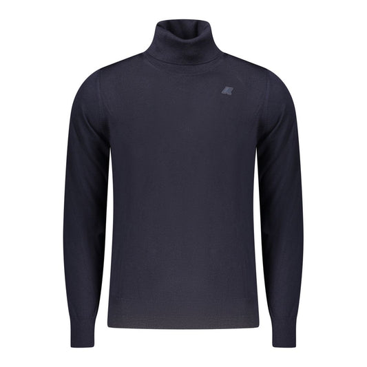 Blue Wool Men Sweater