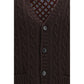 Brown Wool Oves Aries Cardigan