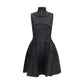 Black Polyester Cocktail Dress