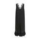 Black Acetate Casual Dress