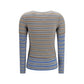 Gray Cotton Long Sleeve T-Shirt