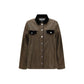 Brown Cotton Denim Jacket