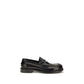 Black Calf Leather Bos Taurus Slip-On Loafers