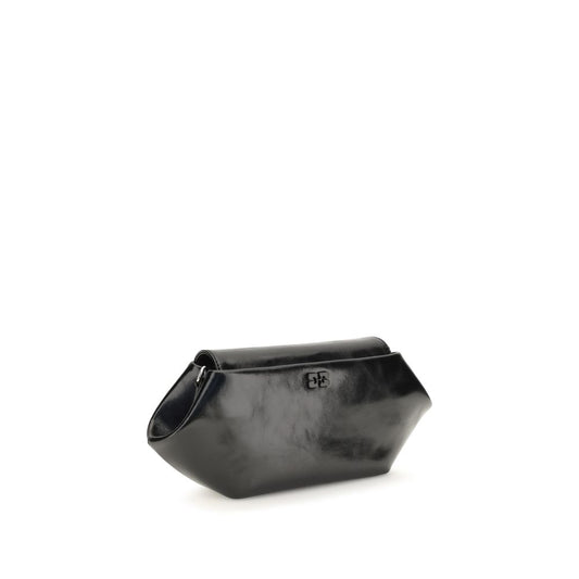 Black Polyethylene Shoulder Bag