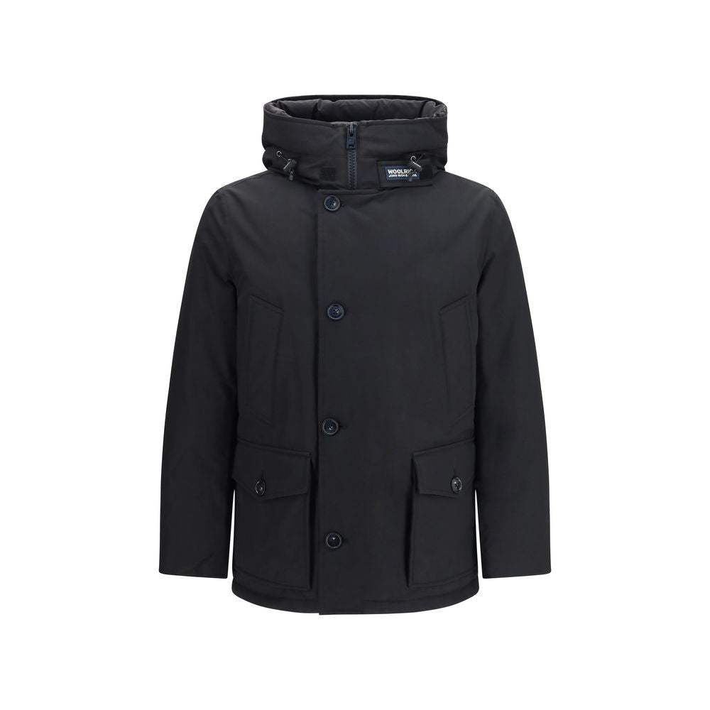 Black Cotton Shell Jacket