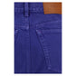 Blue Cotton Straight-Leg Jeans