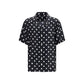 Black Silk Pattern Shirt